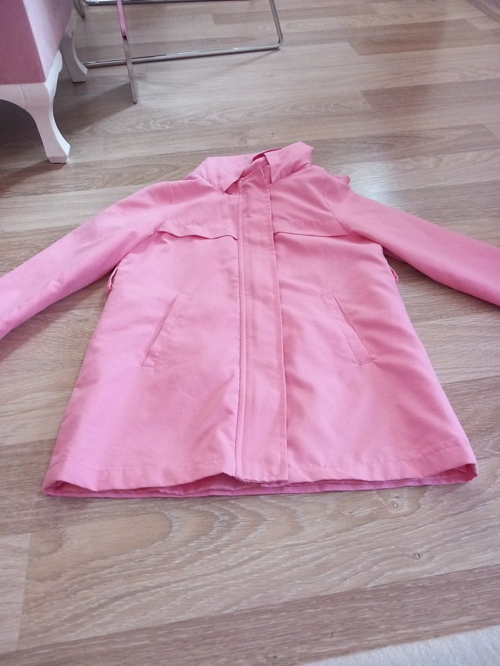 Pembe yağmurluk - Görsel 5