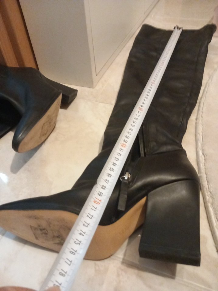 Deri Dizüstü  Stiletto Çizme - Görsel 3