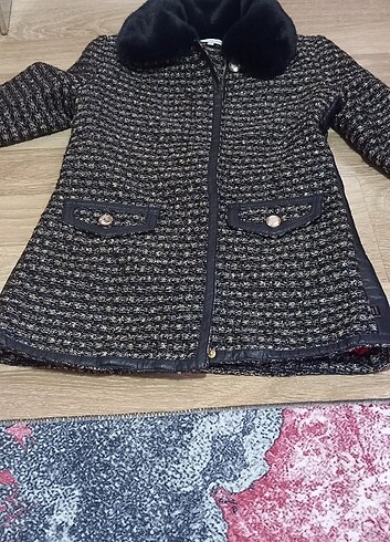 kürk detaylı kaban - Görsel 7