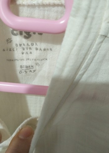 krem Kuşaklı Bebek tulum cigit - Görsel 3