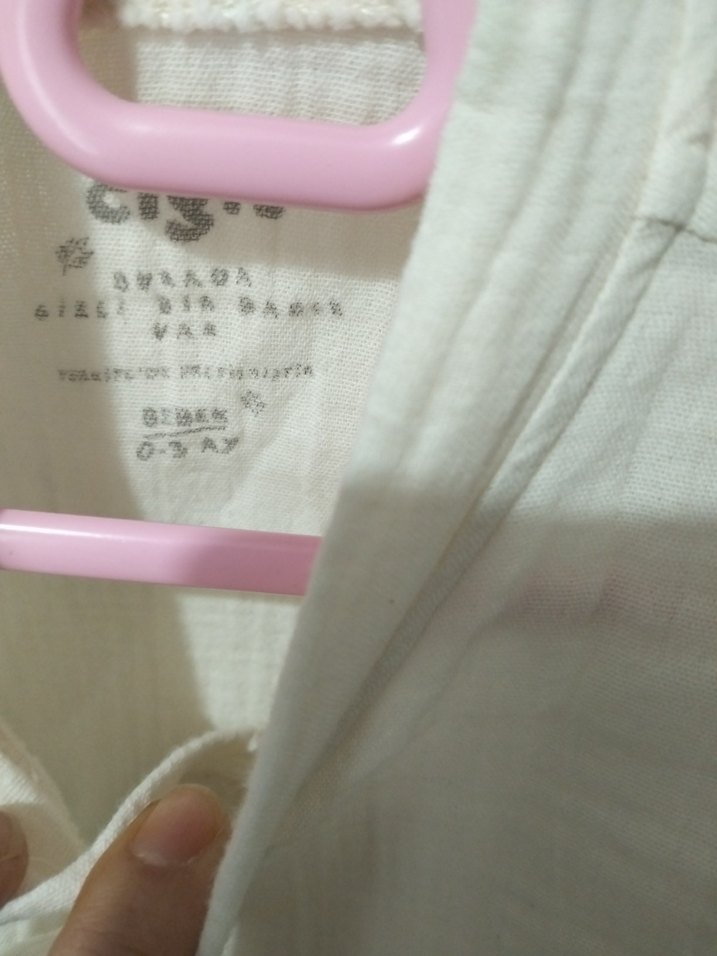 krem Kuşaklı Bebek tulum cigit - Görsel 3