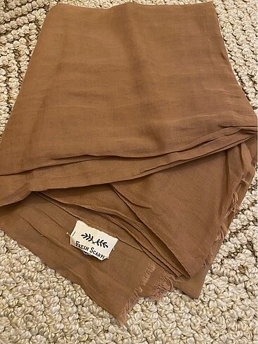 Beden Fresh scarfs ince pamuk vual fındık rengi