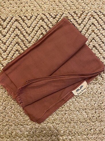 Fresh scarfs ince pamuk vual gül kurusu rengi