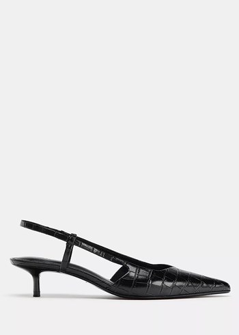 Siyah Tokalı Stiletto - Görsel 3