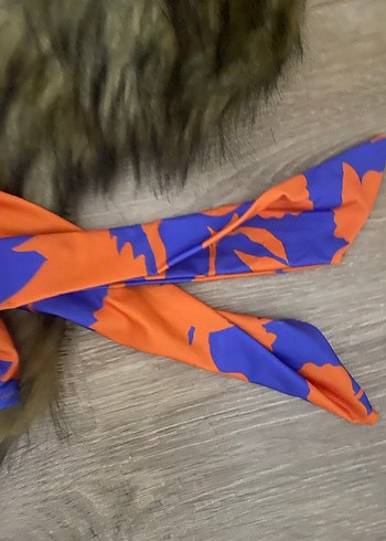 Renkli Drapeli Uzun Kadın Mayo - Görsel 5