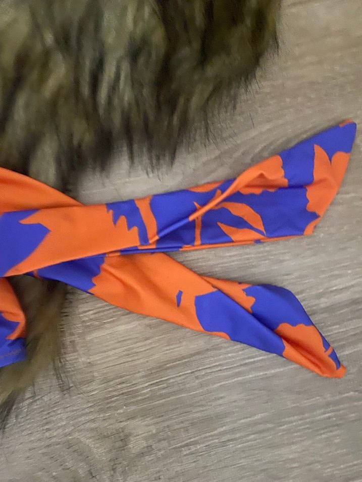 Renkli Drapeli Uzun Kadın Mayo - Görsel 5