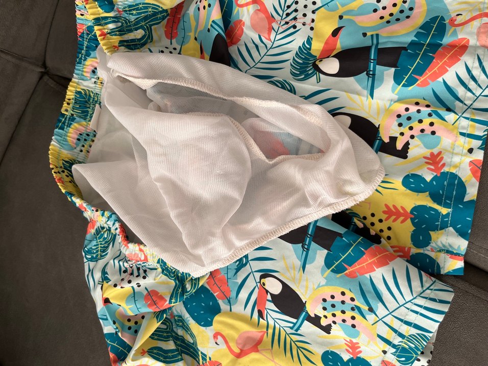 Renkli Baskılı Erkek Şort Mayo - Görsel 5