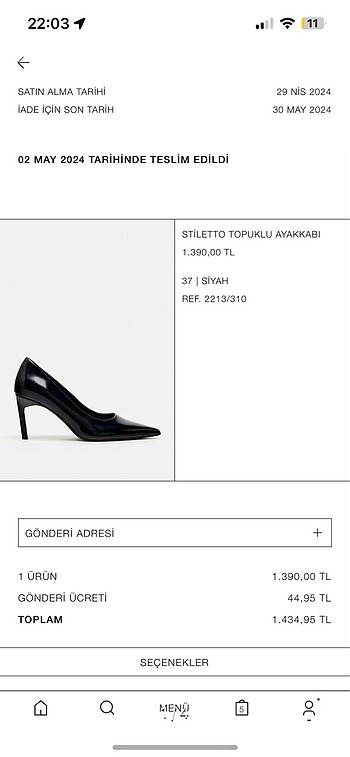 zara stiletto ayakkabı