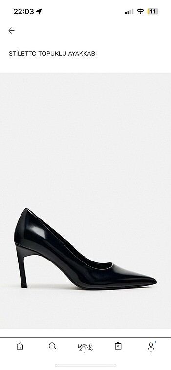 Zara zara stiletto ayakkabı