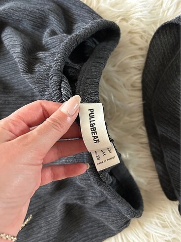 m Beden gri Renk pull bear krepe takım