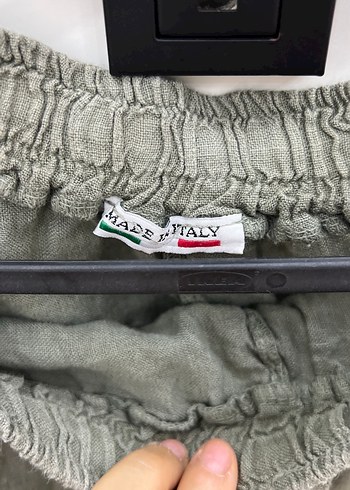 s Beden Şaman butik Bohem Gri Keten Püsküllü Bol Pantolon