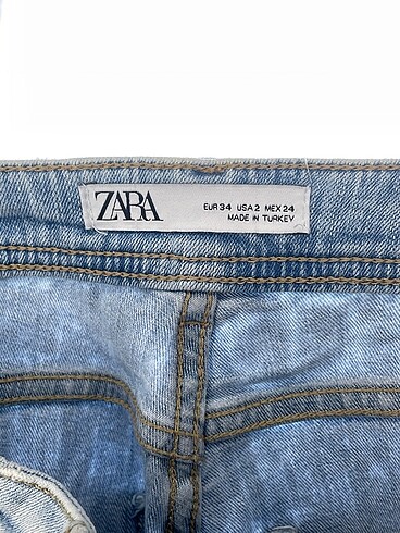 34 Beden mavi Renk Zara Jean / Kot %70 İndirimli.