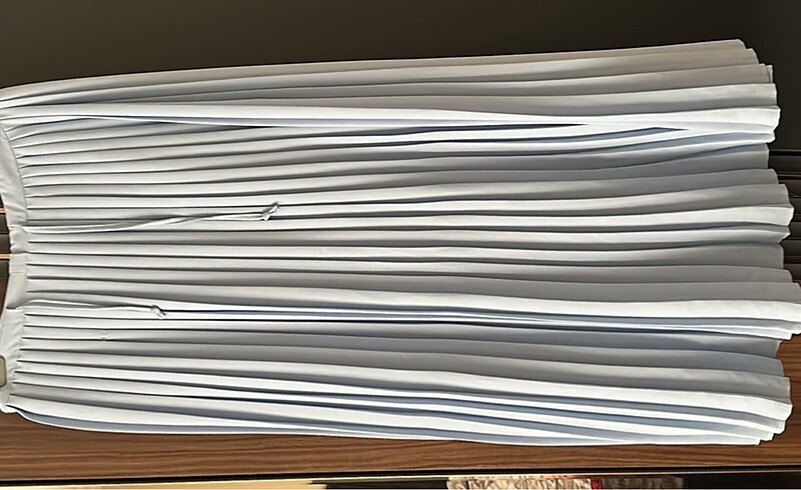 38 Beden mavi Renk Bebe mavisi tesettür elbise
