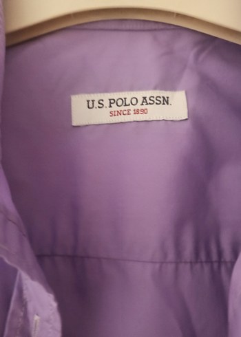 U.S Polo Assn. U.S POLO Mor Pamuklu Uzun Kollu Gömlek