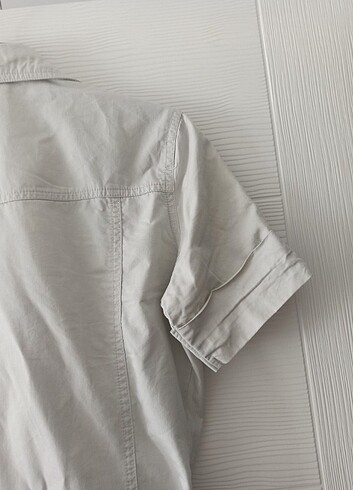 Krem renkli elbise - Görsel 11