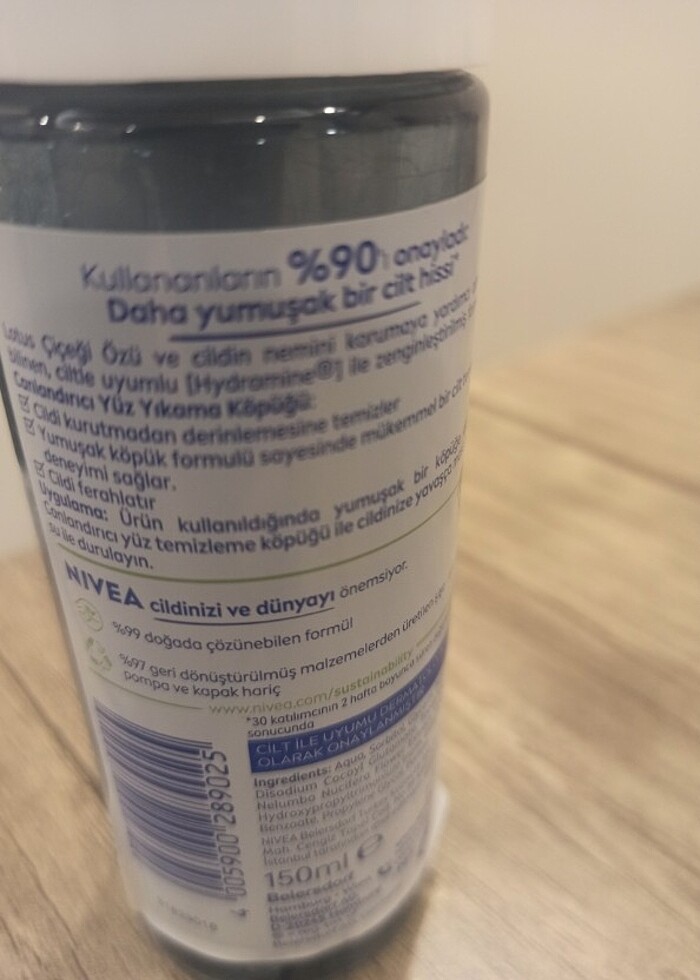 Nivea canlandırıcı yüz temizleme köpüğü  - Görsel 4