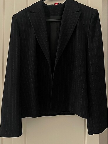 Çizgili Blazer Ceket