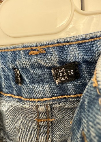 Mavi Bol Kesim Midi Denim Kadın Jean - Görsel 5