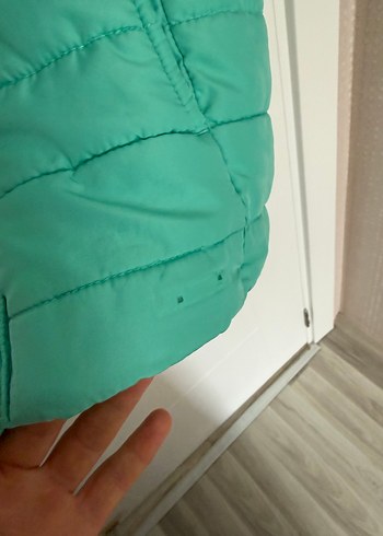 Parlak Yeşil Fermuarlı Kadın Yelek - Görsel 3