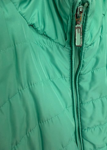 Parlak Yeşil Fermuarlı Kadın Yelek - Görsel 4