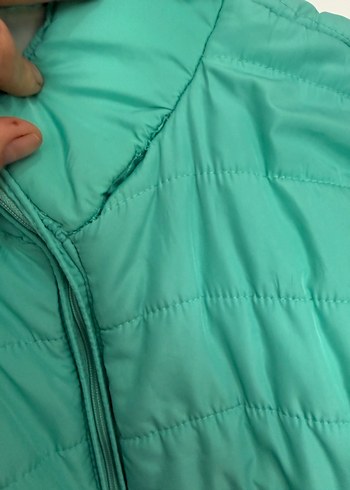 Parlak Yeşil Fermuarlı Kadın Yelek - Görsel 5