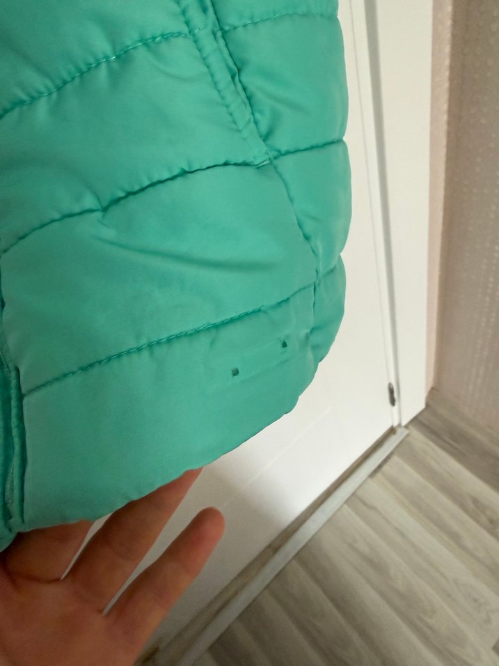 Parlak Yeşil Fermuarlı Kadın Yelek - Görsel 3