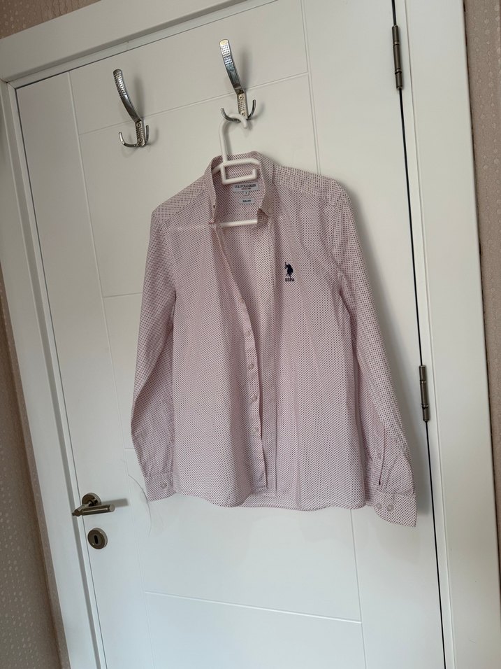 Bej Desenli Uzun Kollu Kadın Gömlek - Görsel 2