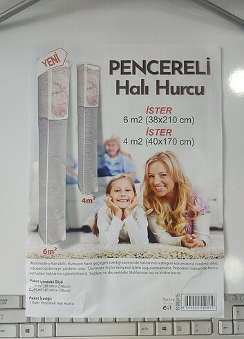 Diğer 4 m2 Pencereli Halı Hurcu (40x170cm)