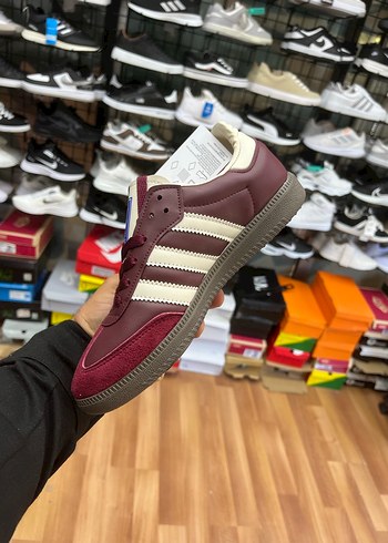 Adidas Bordo Adidas Samba Yüksek Topuklu Spor Ayakkabı