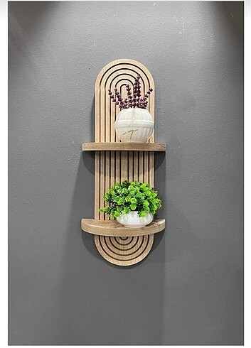 Mdf Dekoratif Duvar Rafı Ebat : 54 x 16 cm
