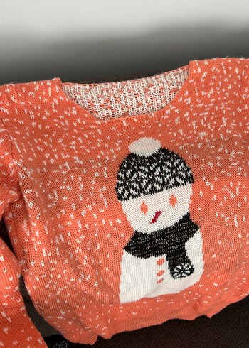 Kardan adam  Nakışlı Triko Kazak - Görsel 2