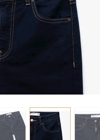 Lacivert Kadın Kot Pantolon - Görsel 7