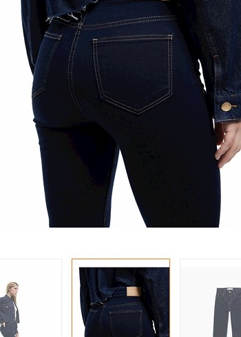 Lacivert Kadın Kot Pantolon - Görsel 3