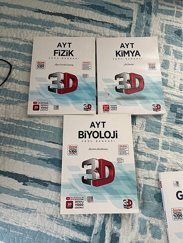  3D yayınları ayt fizik kimya biyoloji