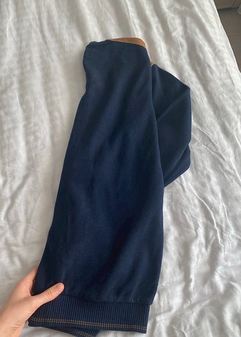 Süet Detaylı Erkek V Yaka Kazak - Görsel 2