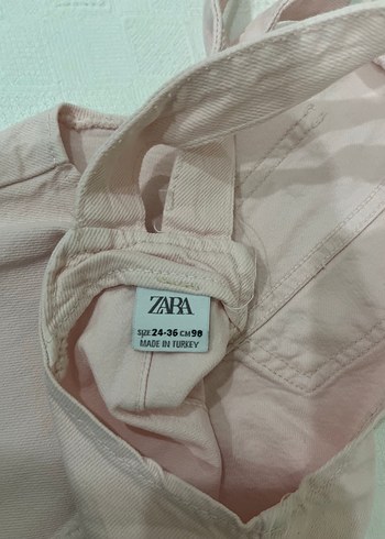 24-36 Ay Beden Kız Çocuk Pembe Askılı Elbise