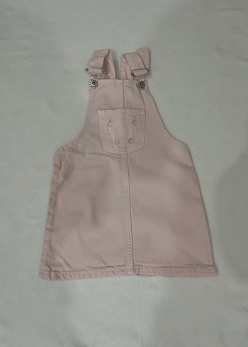 Kız Çocuk Pembe Askılı Elbise