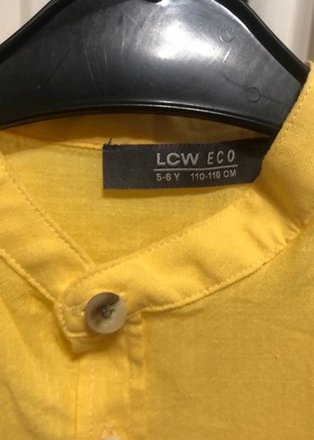 Sarı Kısa Kollu Düğmeli Keten Erkek Gömlek - Görsel 3