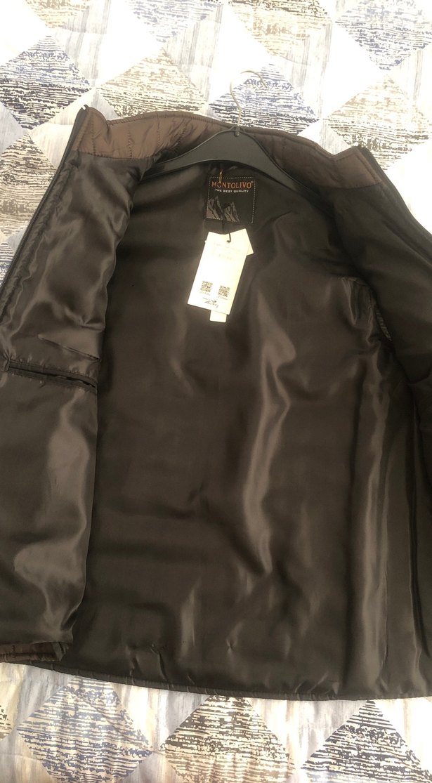 Kahverengi Fermuarlı Erkek Yelek - Görsel 3