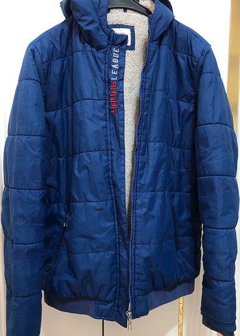 Mavi Erkek Fermuarlı Streetwear Mont - Görsel 4