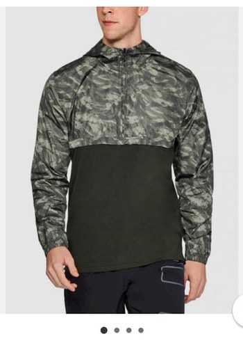 Under armour marka orijinal Kamuflaj Desenli Kapüşonlu Yağmurluk - Görsel 2