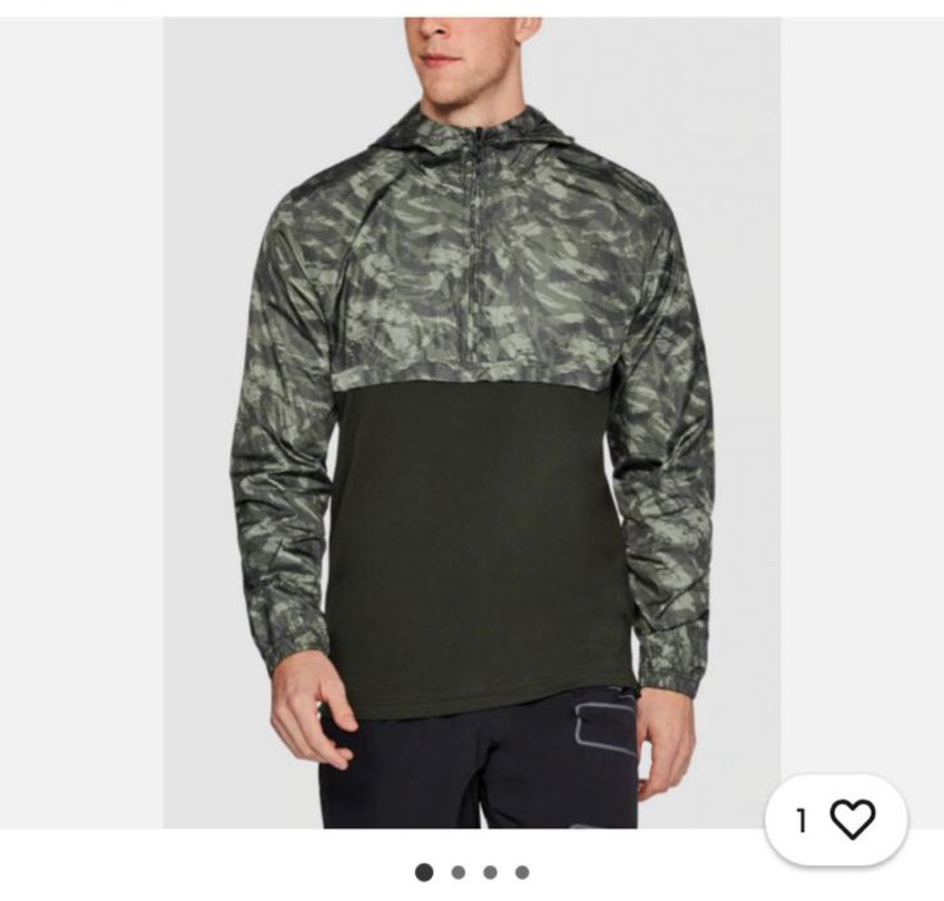 Under armour marka orijinal Kamuflaj Desenli Kapüşonlu Yağmurluk - Görsel 2