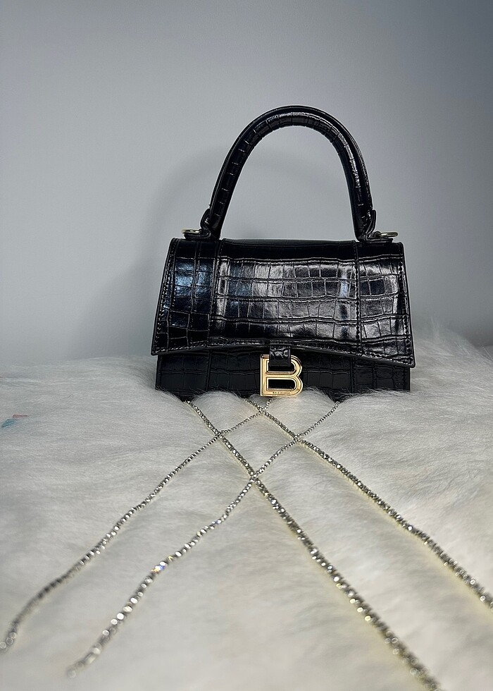 Siyah mini el çantası - Görsel 2