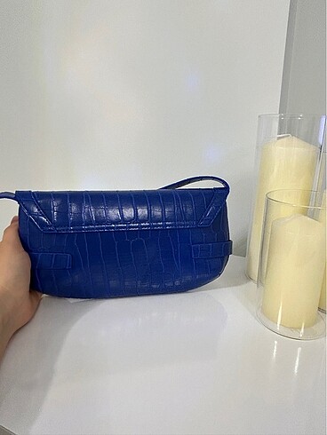 Saks Mavisi Kol Çantası - Görsel 2