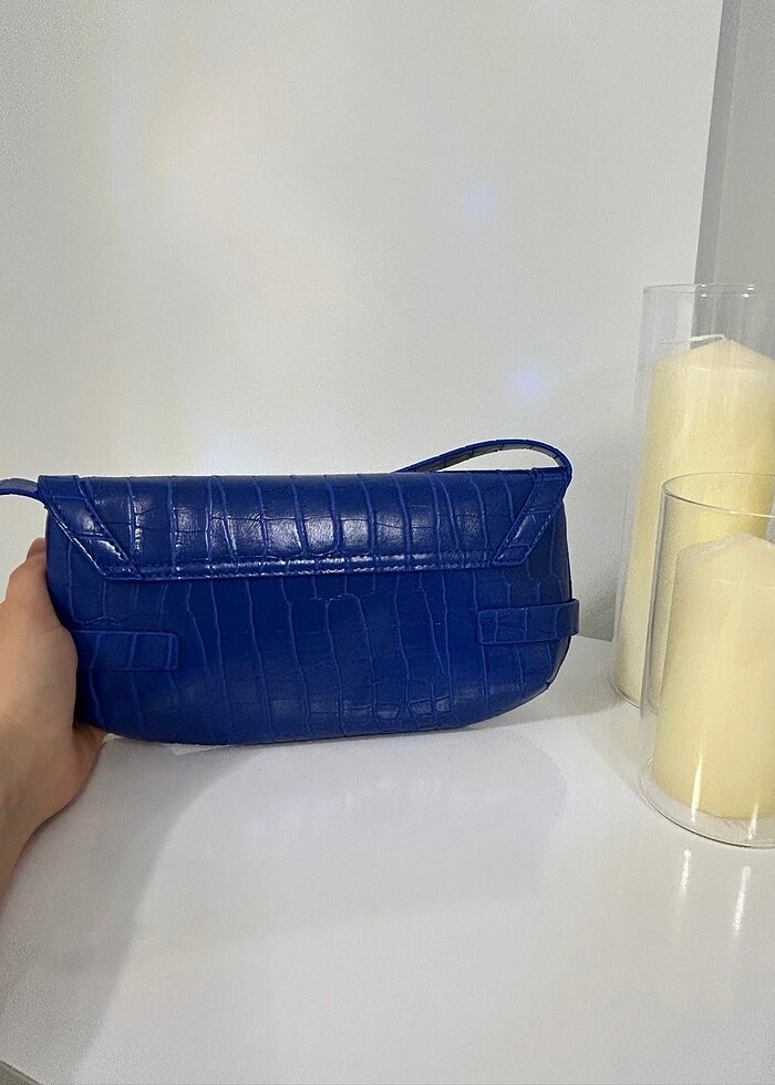 Saks Mavisi Kol Çantası - Görsel 2