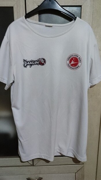 Diğer Erkek Kickboks federasyon logolu dragon tişört