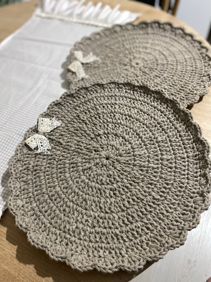 El Örgüsü Bohem Yuvarlak Amerikan Servis - Görsel 2