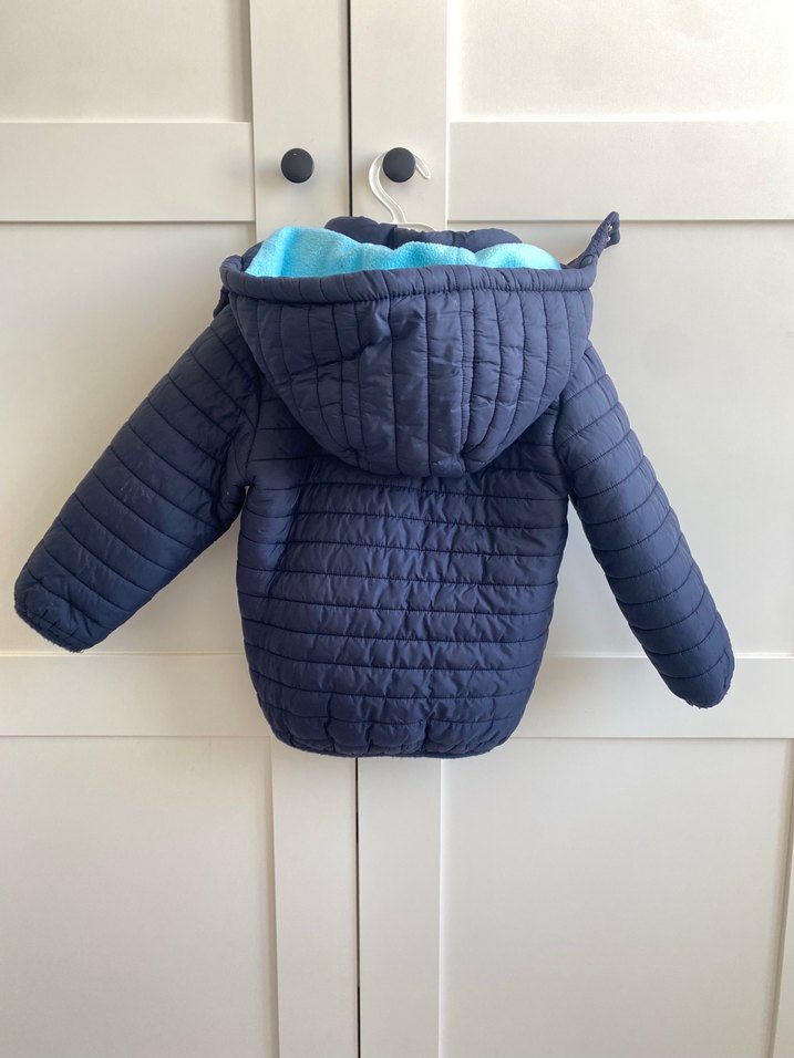 Erkek Çocuk Koyu Mavi Fermuarlı Mont - Görsel 2