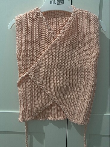 Bebek örme yelek - Görsel 2