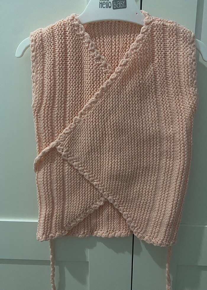 Bebek örme yelek - Görsel 2